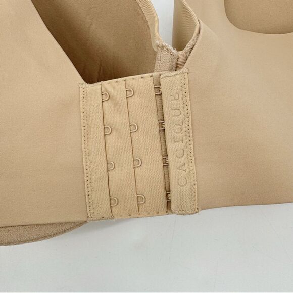 Cacique Lightly Lined Full Coverage Bra Tan Nude Underwire Sz‎ 42DD NWOT - Picture 7 of 8